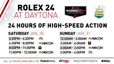 daytona Rolex 24 schedule